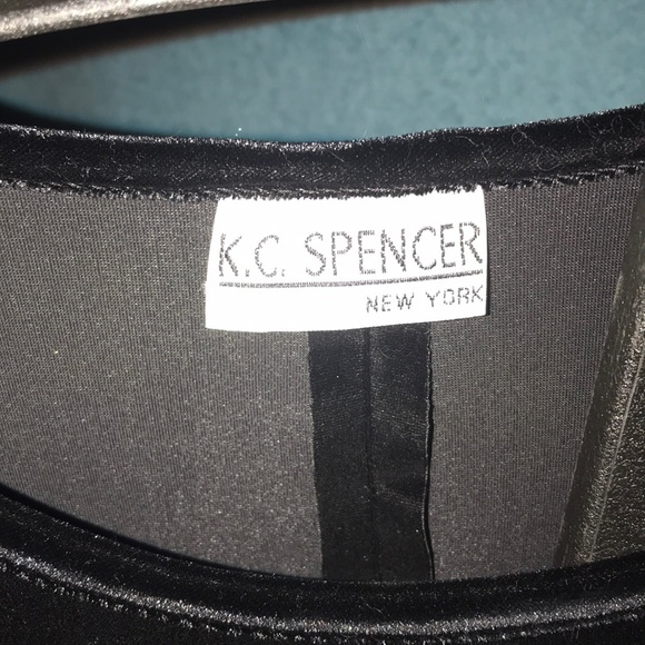 Black Velvet Mini Dress - Picture 3 of 3